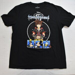 Disney Kingdom Hearts III Men's Sora Mickey Mouse, Goofy, Donald Shirt New 2XL